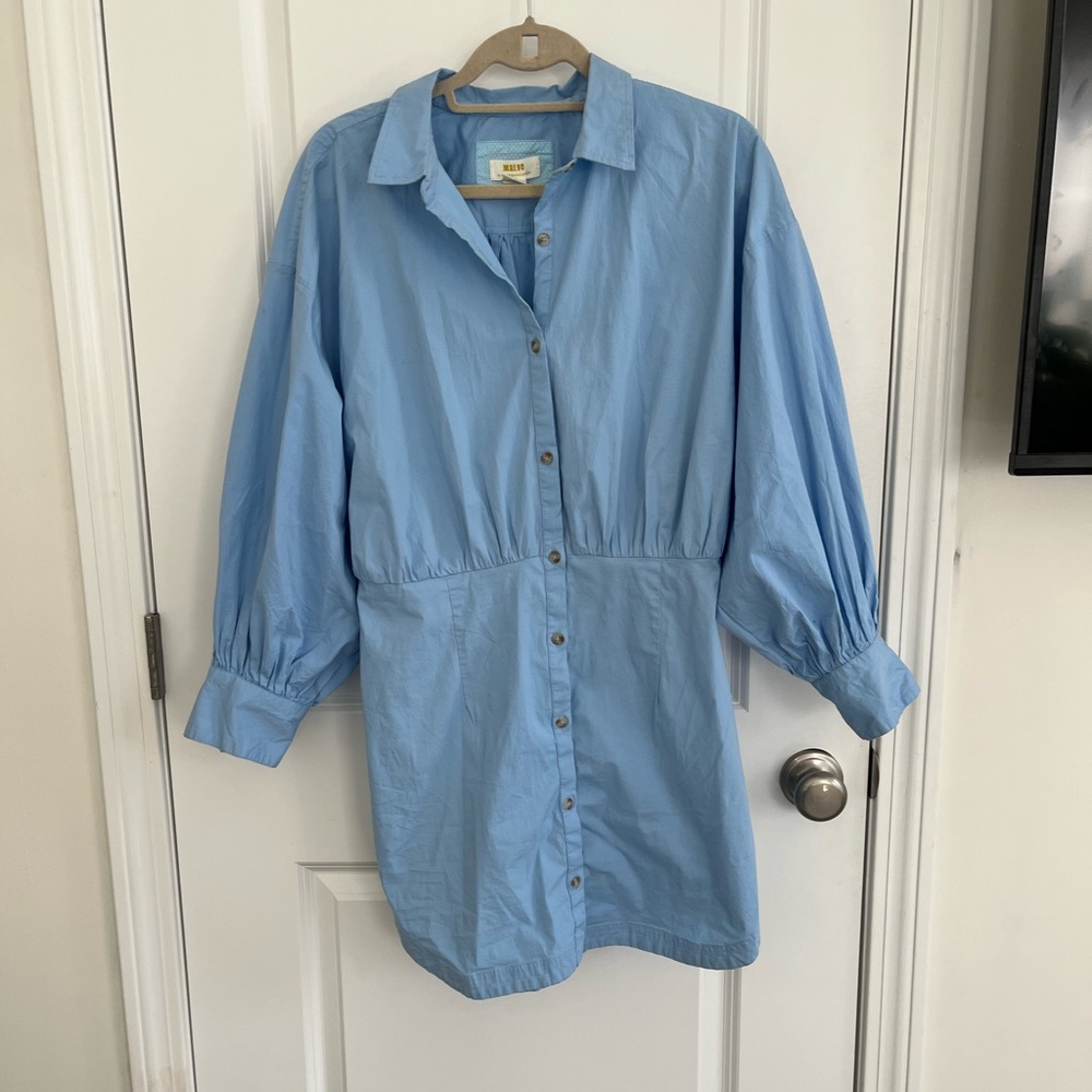 Anthropologie Maeve Sky Blue Dress - Picture 5 of 7